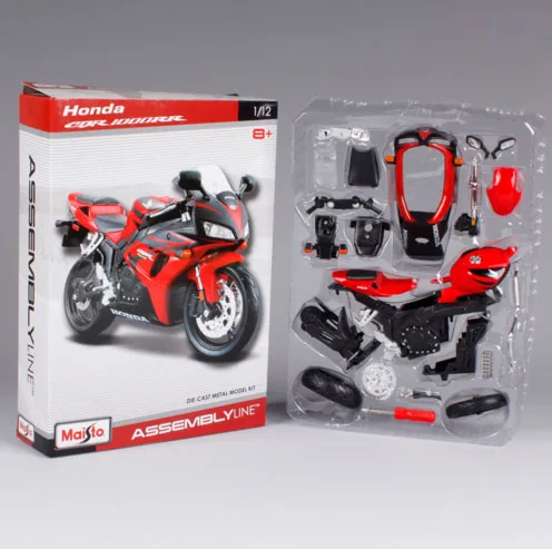 Высокое моделирование Maisto 1:12 Honda CBR 1000RR DIY Сборная модель мотоцикла для детей