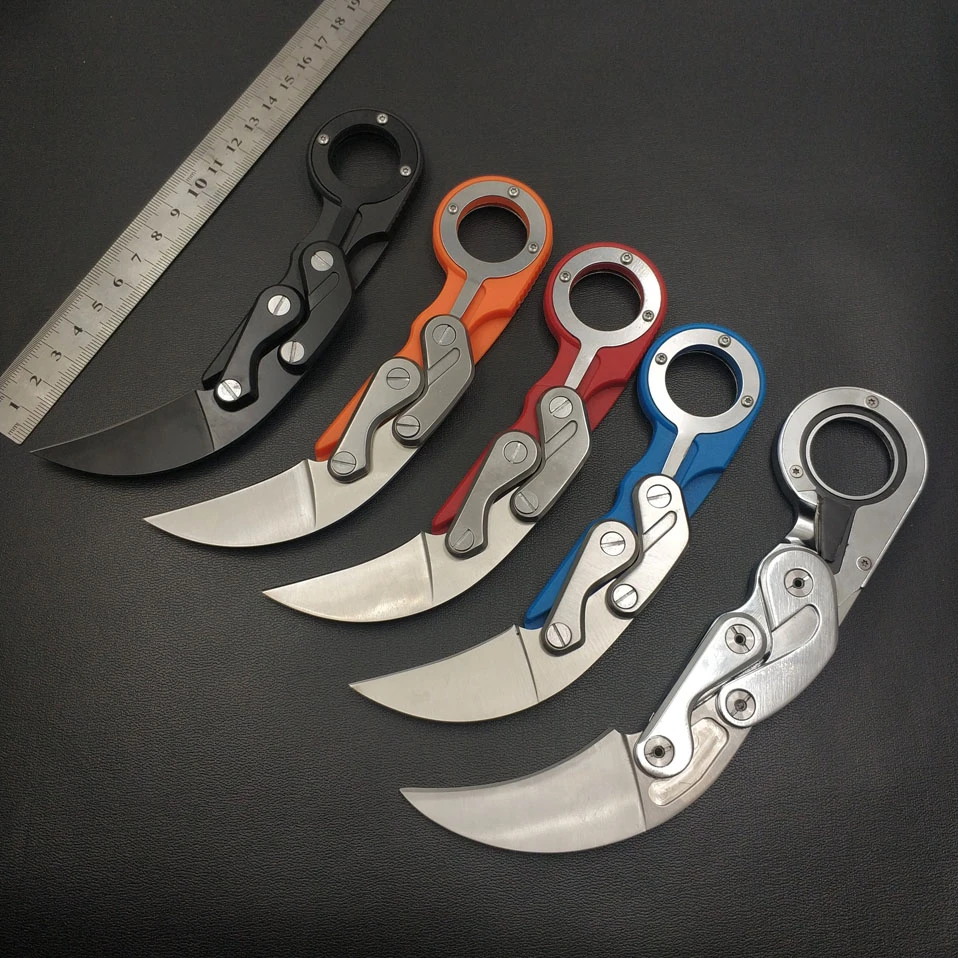 Swayboo mechanical folding knife Karambit CS GO claw knife survival ring knife  pocket tactical tools mini EDC tool|Knives| - AliExpress