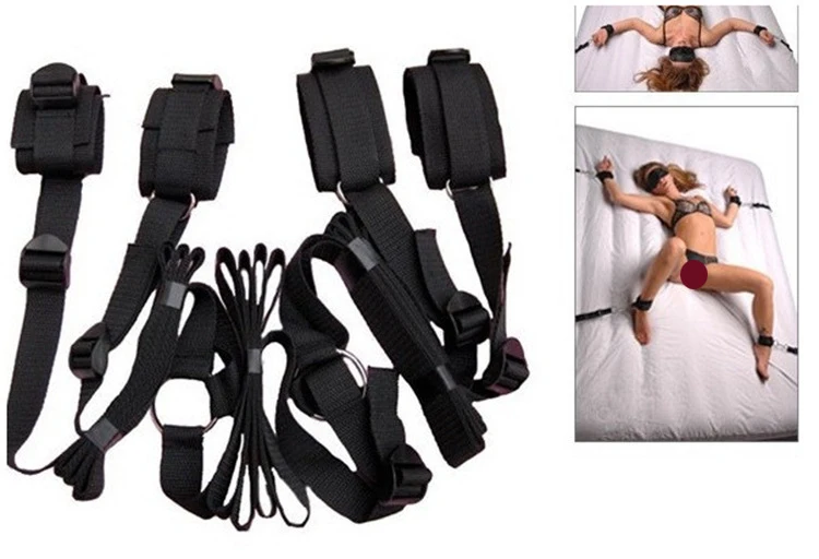 

Villus Chastity Lock Adult toys for Couples Bed Villus Restraint Bondage Strap Fetish Set Wrists & Ankle Cuffs