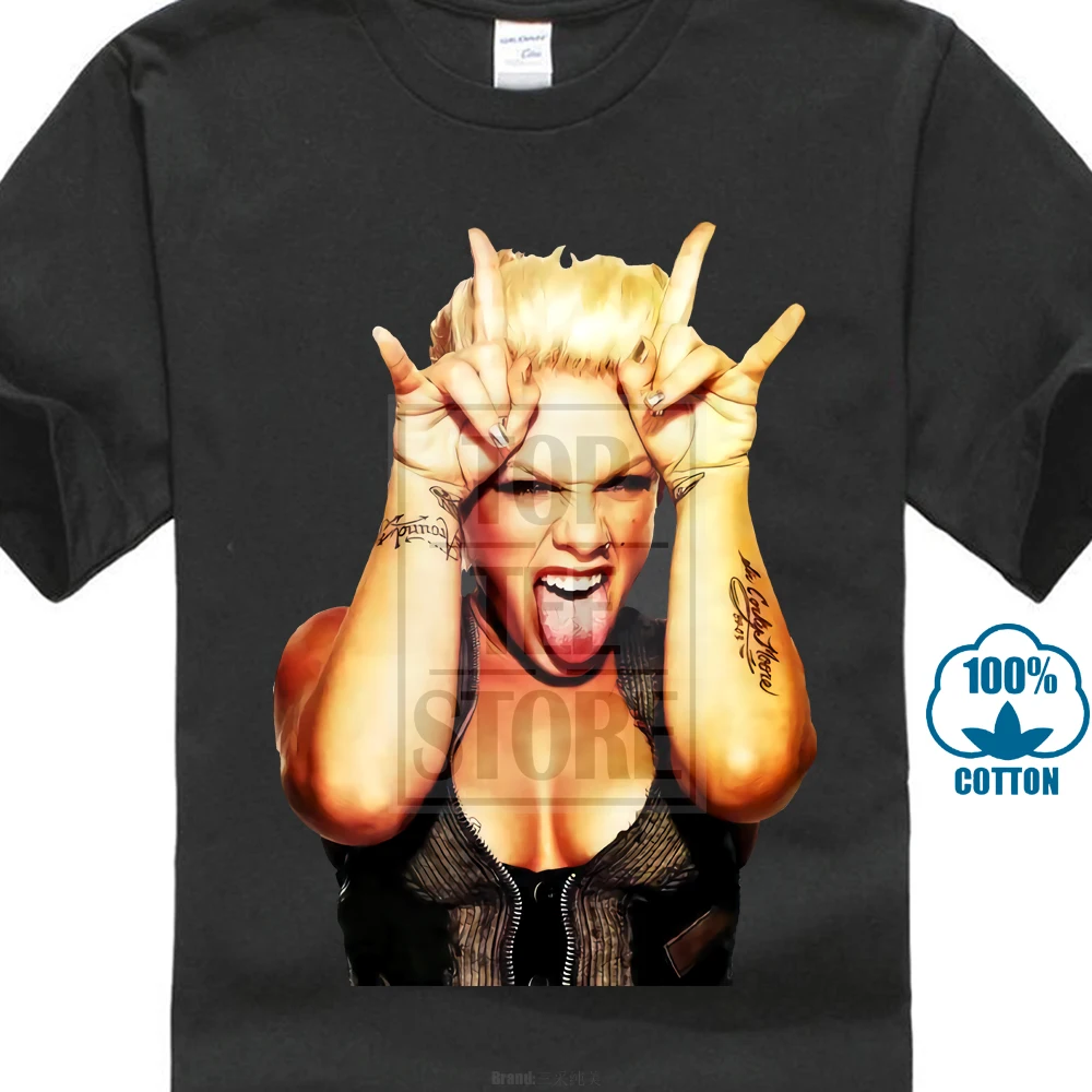 

Pink P Nk Singer R&B Pop Rock Evil T Shirt Vest Tee Tops Men Women Unisex 162 Cool Casual Pride T Shirt Men Unisex New Fashion