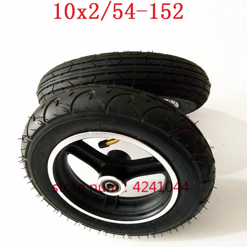 54-152/10x2 шины 10x2. 0 внутренняя труба шины с 10''alloy rim hub для электрического автомобиля баланса, детская коляска 10x2 Электрический Скутер колеса