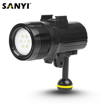 

Underwater 60M Diving Tactical Flashlight 6x XML R3 LED Photography Video Fill Light Waterproof Torch USB Charging 18650 Lantern