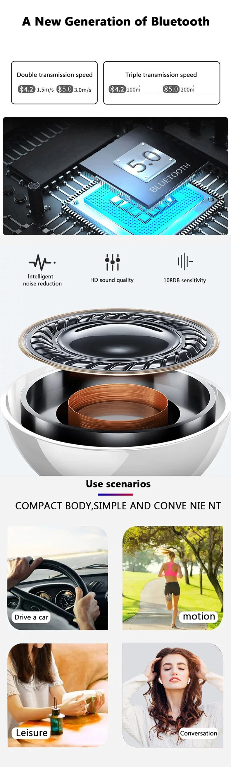 Высокое качество TWS I200 Bluetooth гарнитуры наушники беспроводные наушники оригинальные 1:1 для iphone Android