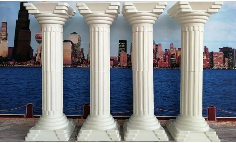 

4PCSThe wedding ceremony of the Roman column of the European plastic flower pot of the Roman column.