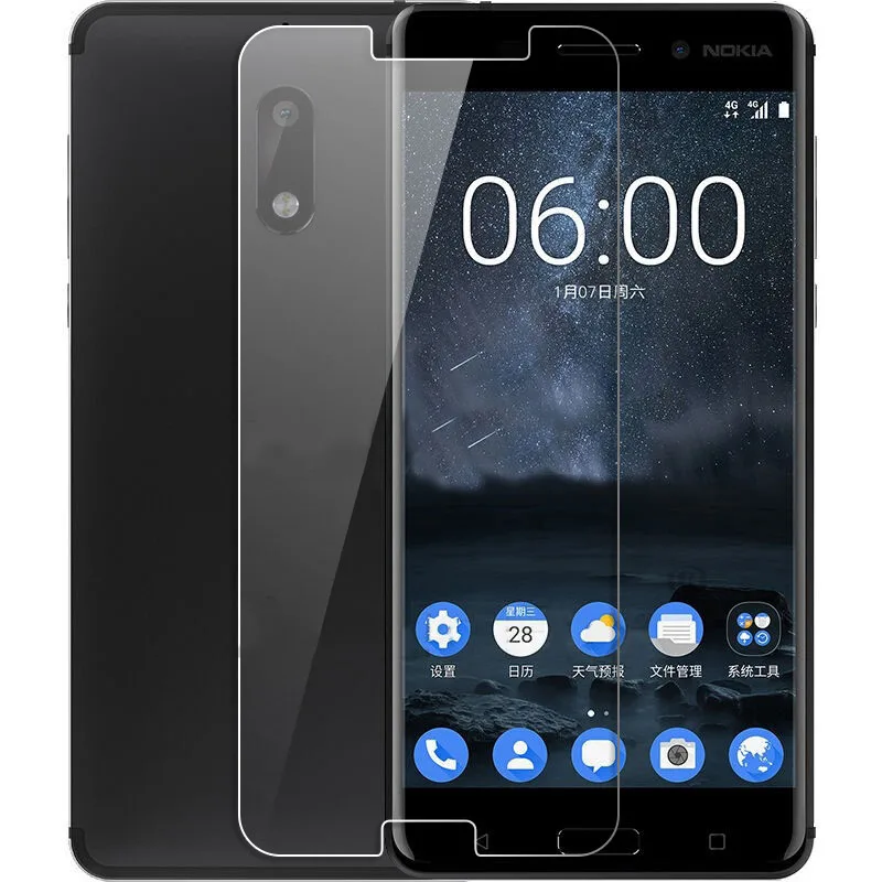 2 шт Стекло для Nokia 6 защита экрана закаленное стекло для Nokia 6 стекло для Nokia 6 TA-1021 Защитная пленка для телефона Wolfsay