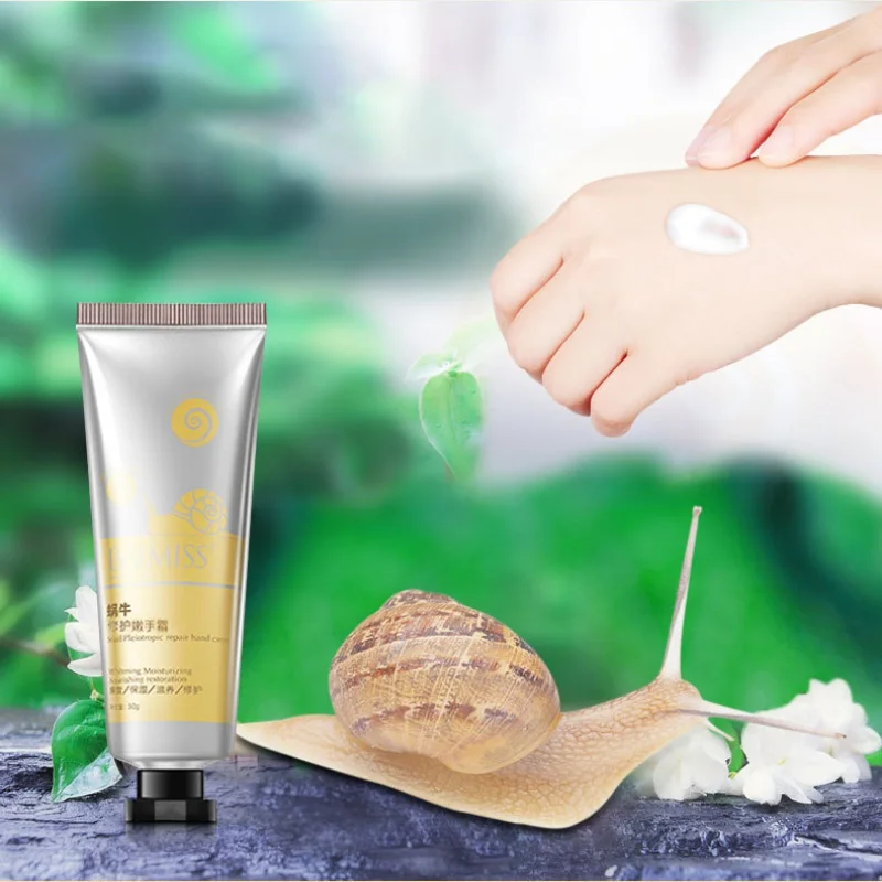 

Snail Serum Repair Hand Cream Nourishing Hand Care Anti Chapping Anti Aging Moisturizing Whitening Cream