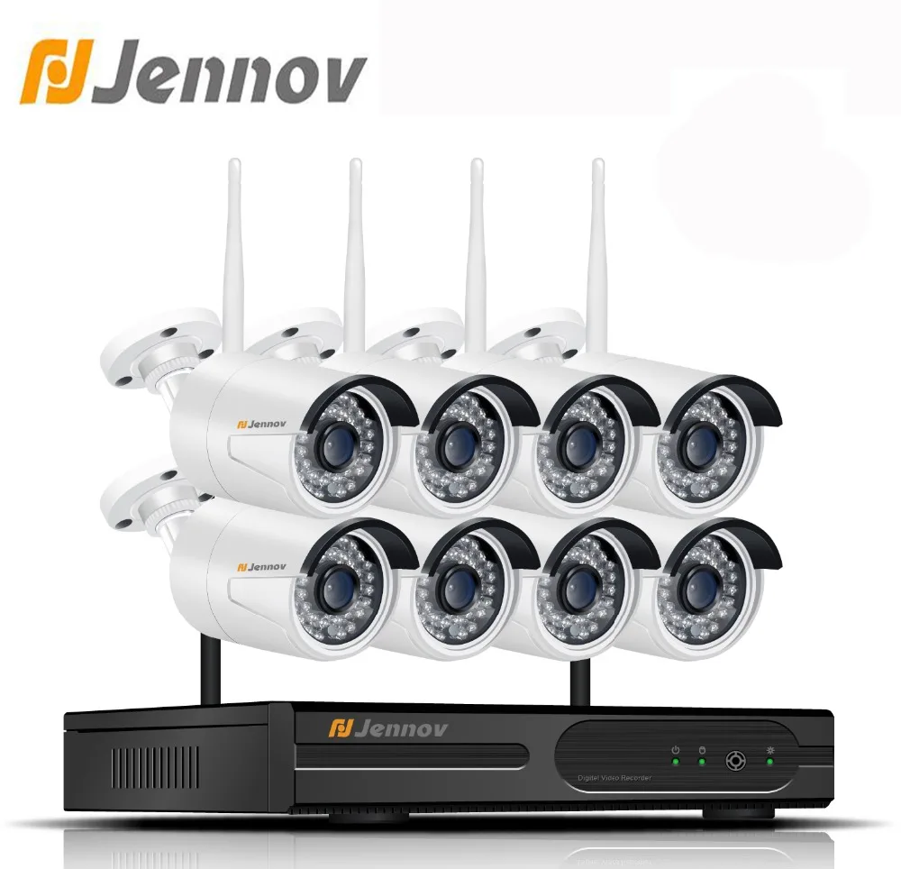 

Jennov 8CH 1080P Video Surveillance IP Camera 2MP Security Camera System Wireless With Recording Wifi CCTV NVR P2P HD Night View