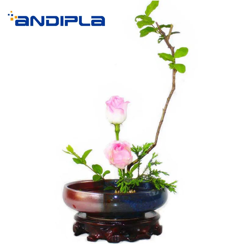 Классическая грубая керамическая ваза Ikebana гидропонный цветочный горшок