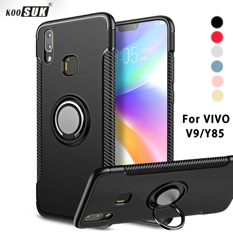 V9 Case For VIVO V9 Cover Armor 360 Full Protection Ring Magnetism Holder Shockproof TPU+PC Cases for Y85 V9 Car Phone Coque V9 Case For VIVO V9 Cover Armor 360 Full Protection Ring Magnetism Holder Shockproof TPU+PC Cases for Y85 V9 Car Phone Coque