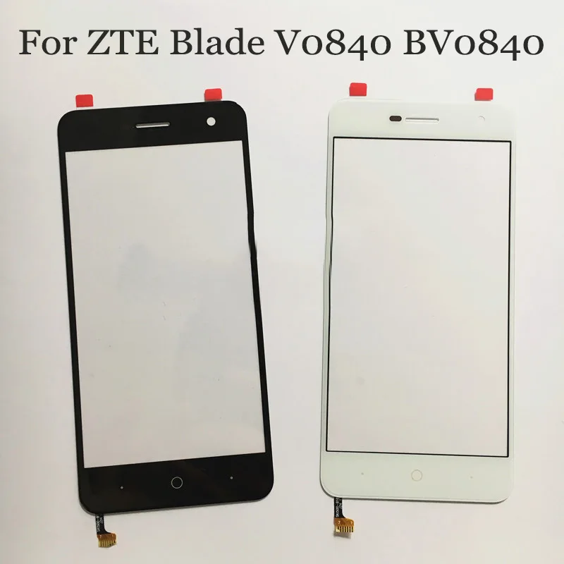 

For ZTE Blade V0840 BV0840 touch panel Digitizer Touch Screen Glass BV0840 touch panel with button flex cable Perfect Repair