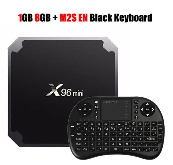 1G 8G RU keyboard X96 Мини Android 7.1.2 ТВ-приставка 2 ГБ 16 ГБ 1 ГБ 8 ГБ четырехъядерный процессор Amlogic S905W Suppot H.265 UHD 4K 2,4 ГГц WiFi X96 мини-приставка - Цвет: 1G 8G RU keyboard
