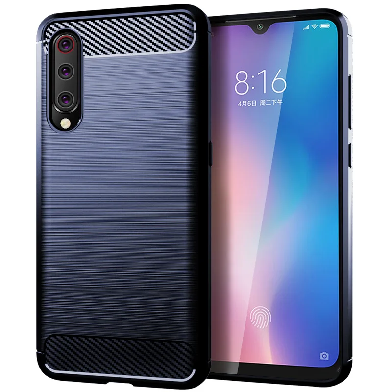 

Carbon Fiber Phone Case for Xiaomi Mi 9 8SE 8Lite 5X 6X Soft Back Cover For Xiaomi Mi A2 Lite Pocophone F1 Shockproof Cover Capa