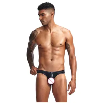 

Low-waist Polyester Serpentine U-shaped Men's Underwear Jockstrap Briefs Sexy Lingerie Slip Undies Male Shorts Clothes