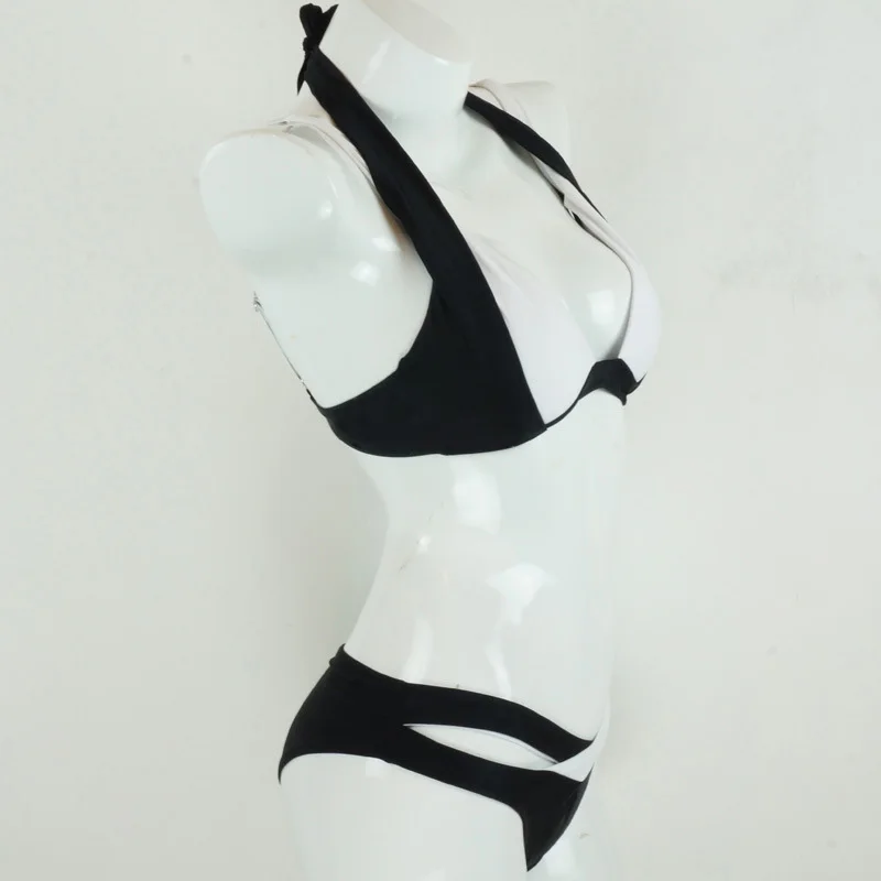 

Ladies Split Swimwear Splice Color Sling Bikini Briefs Swimsuits for Summer Beach EDF88