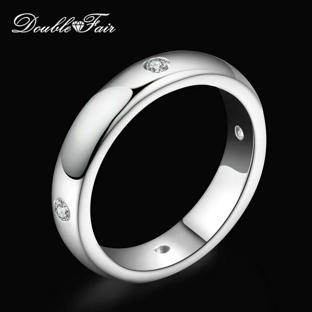 Женское Обручальное кольцо с фианитом розовое/белое золото DFR241M|wedding bead jewelry|wedding