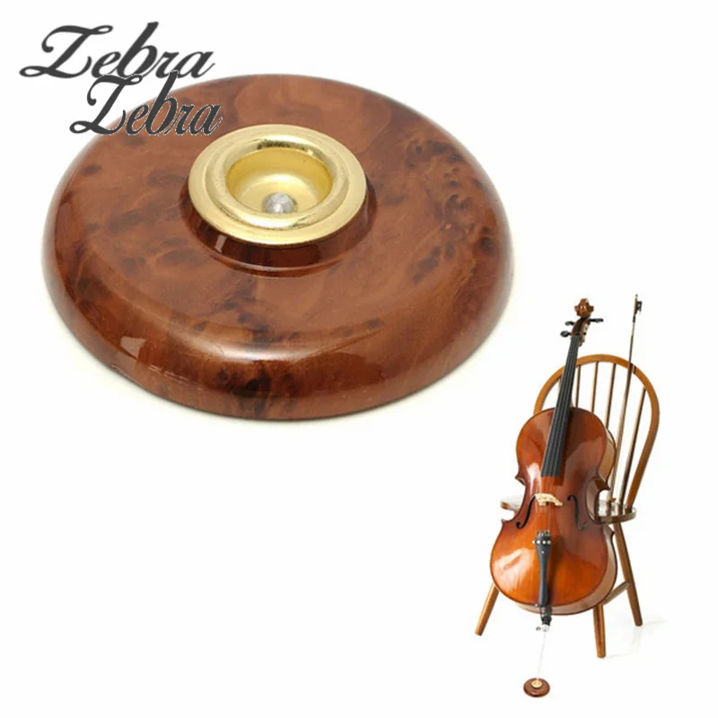 

Zebra Hot Sale Maple Cello End Pin Non-slip Mat Holder Portable Cello Pad Floor Protector Cello Accessories With Metal Eye