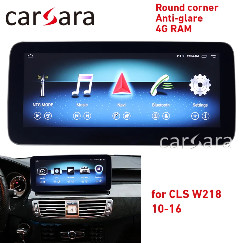 W218 Android мультимедиа CLS класс сенсорный экран круглый угол 10 25 монитор