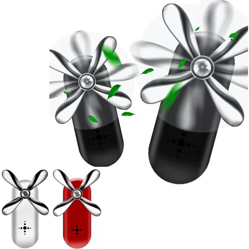 

Car Air Freshener Four Leaf Fan Automotive Favors Car Odor Diffuser Vent Clip Car Air Freshener Vanilla