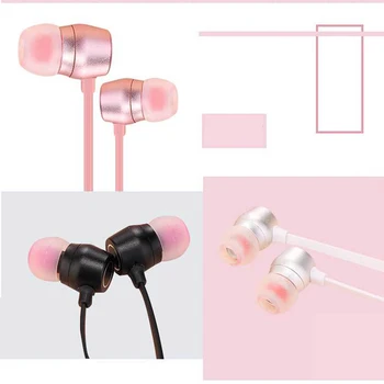 

50PCS a lot Universal Usage Wired bass stereo headset music earbud earphone with mic for iPhones xiaomi huawei Samsung