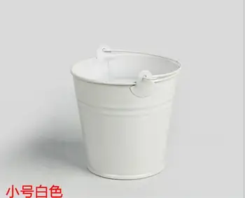 

2pcs/lot Garden pot planters 7x7.5cm plant pots metal mini bucket for flower decorative