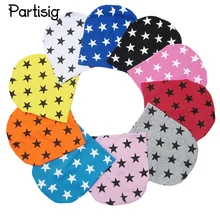 Детские вязаные хлопковые шапки со звездами, детские шапки для мальчиков и девочек на весну, осень, зиму, Детские шапочки