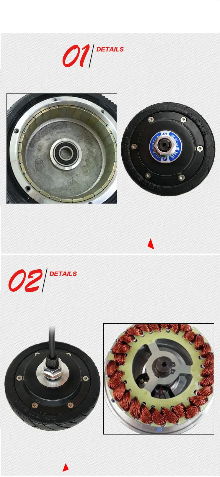 DC24V-48V 5,5 дюйм, миниатюрный колеса типа робот колеса сервопривод встроенный 1024-line фотоэлектрический энкодер CAN/привод контроллера