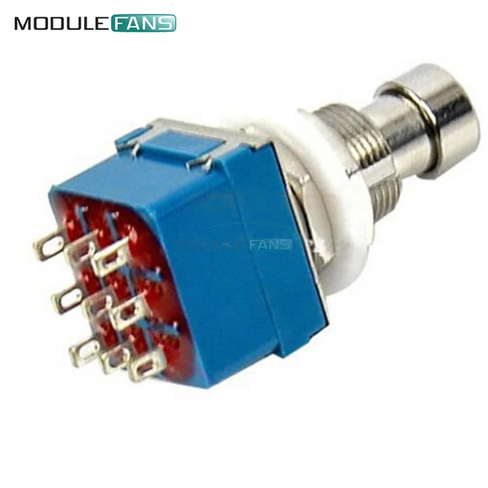 9pin 9P 9 PIN 3PDT Guitar Effects Pedal Box Stomp Foot Metal Switch