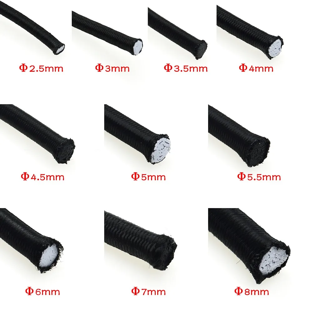 

Strong Elastic Rope Cord Bungee Shock Cord Stretch String for DIY Jewelry Making Outdoor Project Tents Kayak Boat Bag Luggage