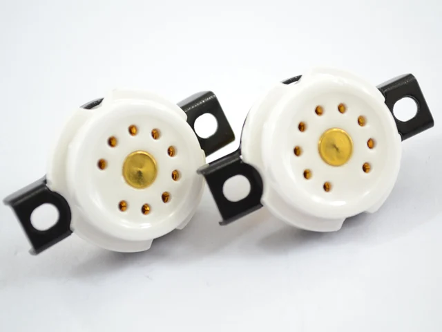 Керамический 9 контактов ламповая панель для Amp 9pin костюм для 12AX7/U7/X7/6922/EL84 10 штук