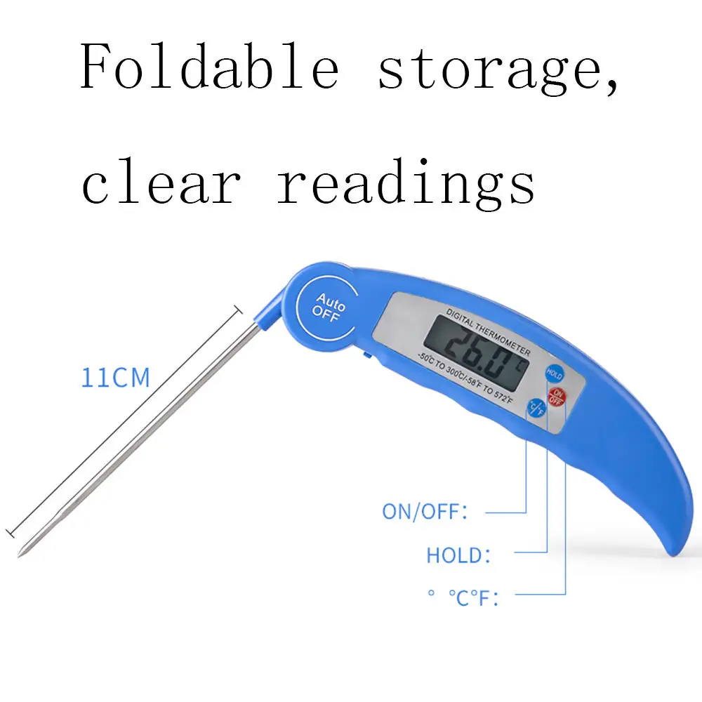 Цифровой термометр для мгновенного считывания мяса, масла, кухонные инструменты для приготовления пищи, для масла, фри, барбекю, гриль, курильщик, термометр