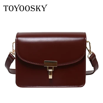 

TOYOOSKY Designer Bags For Women Retro Leather Handbags Famous Brand Luxury Ladies Vintage Fashion Shoulder Bags Bolsos Sac