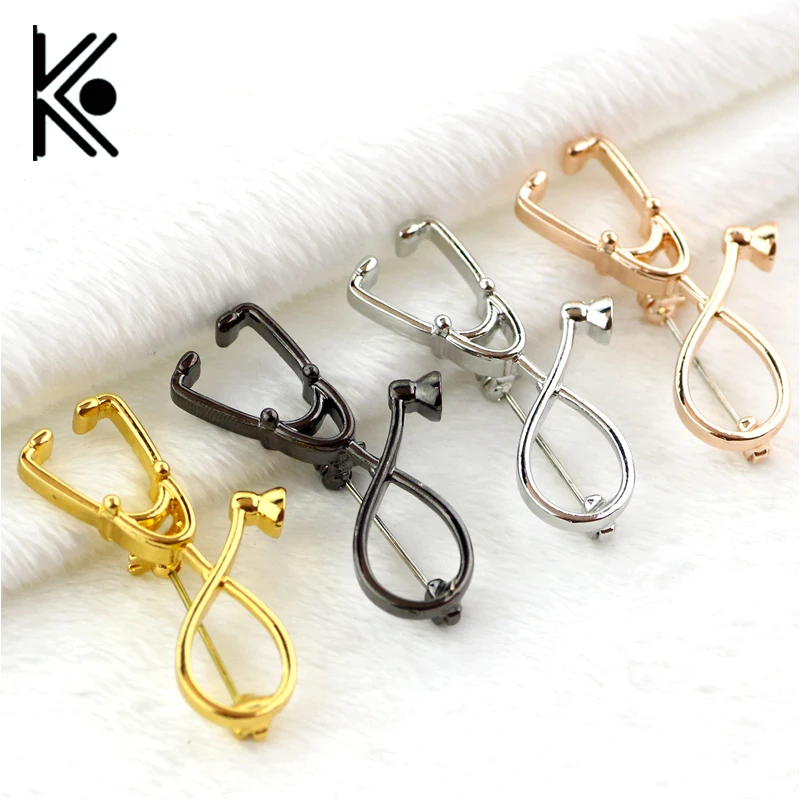 

9 style Doctor Who jewelry Stethoscope Lariat brooch Heart and Stethoscope brooch for Doctor medical Doctor Nurse Jewelry
