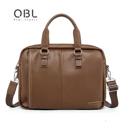 QiBoLu 2018 Для мужчин Кожаная Сумка Высокое качество мужской Повседневное Мода Сумка Для мужчин Универсальный мягкий Druable сумки через плечо