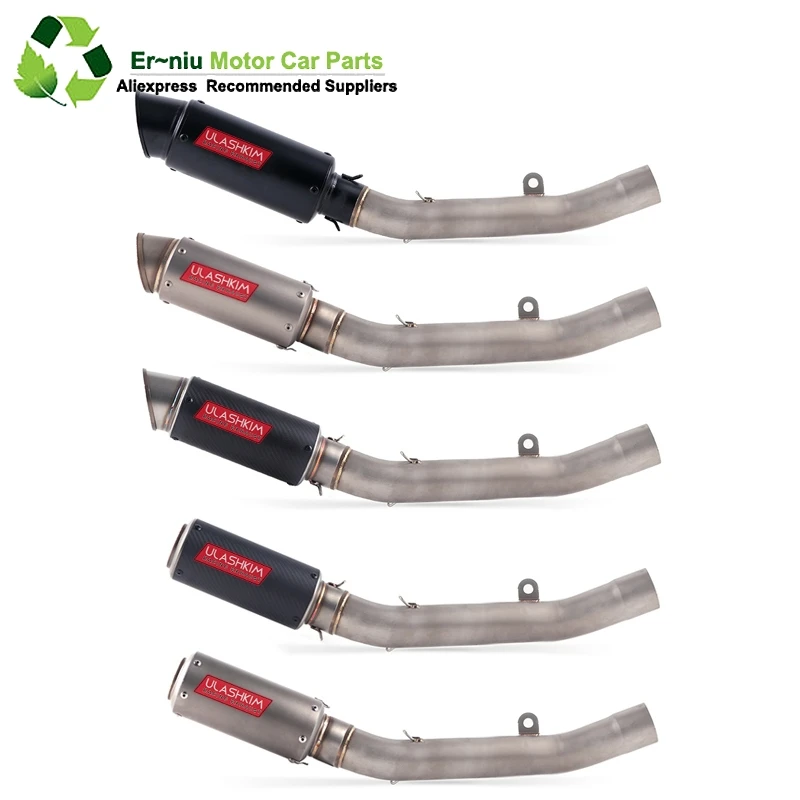 

Full System Exhaust Slip On For kawasaki Z800 Z 800 Motorcycle Exhaust Muffler Escape Middle Mid Contact Pipe DB Killer