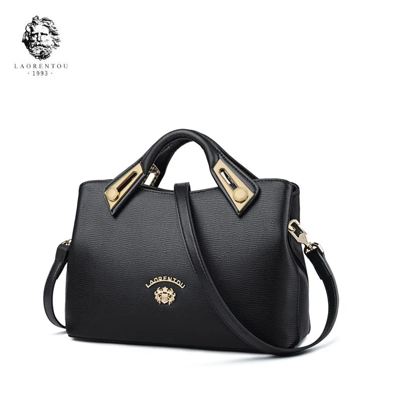 LAORENTOU brand bag for women 2019 new women leather bag fashion handbags Cowhide designer ...