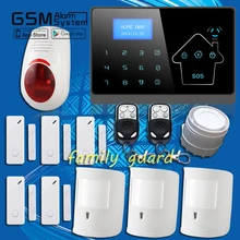Quad4 смарт-сенсорной клавиатурой панели беспроводной PSTN SMS голос GSM android-ios APP удаленных сигнализация