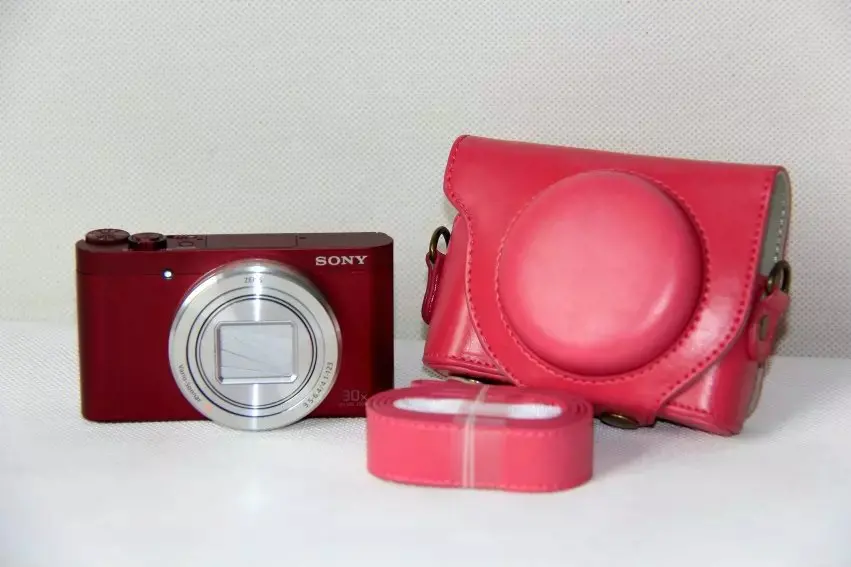 camera handbag New Retro Vintage Pu Leather Camera Case Bag for Sony HX90 WX500 HX90V with Strap camera bag crossbody