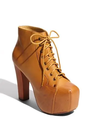 Новинка года; сезон весна; модные черные замшевые женские ботильоны на высокой платформе; женские вечерние ботинки на очень высоком массивном каблуке со шнуровкой - Цвет: as picture