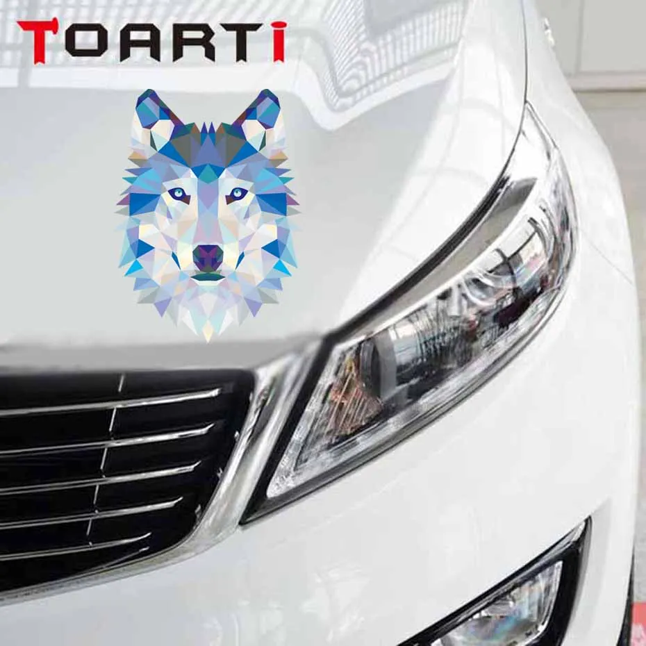 

3D Wolf Head Car Decals Waterproof Funny Adhesive Sticker For Motorcycle Motorbike Car Door Helmet Decor Diy Auto Stickers