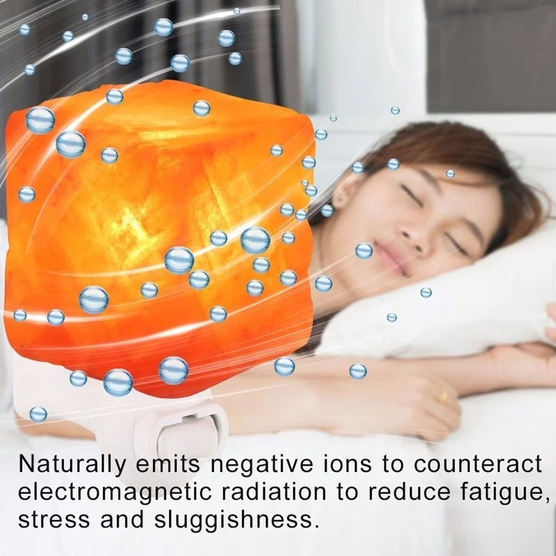 15 Вт ГИМАЛАЙСКАЯ СОЛЬ ночной Светильник натуральный кристалл лампа очиститель воздуха домашний Декор стены EU/US/UK/AU Plug