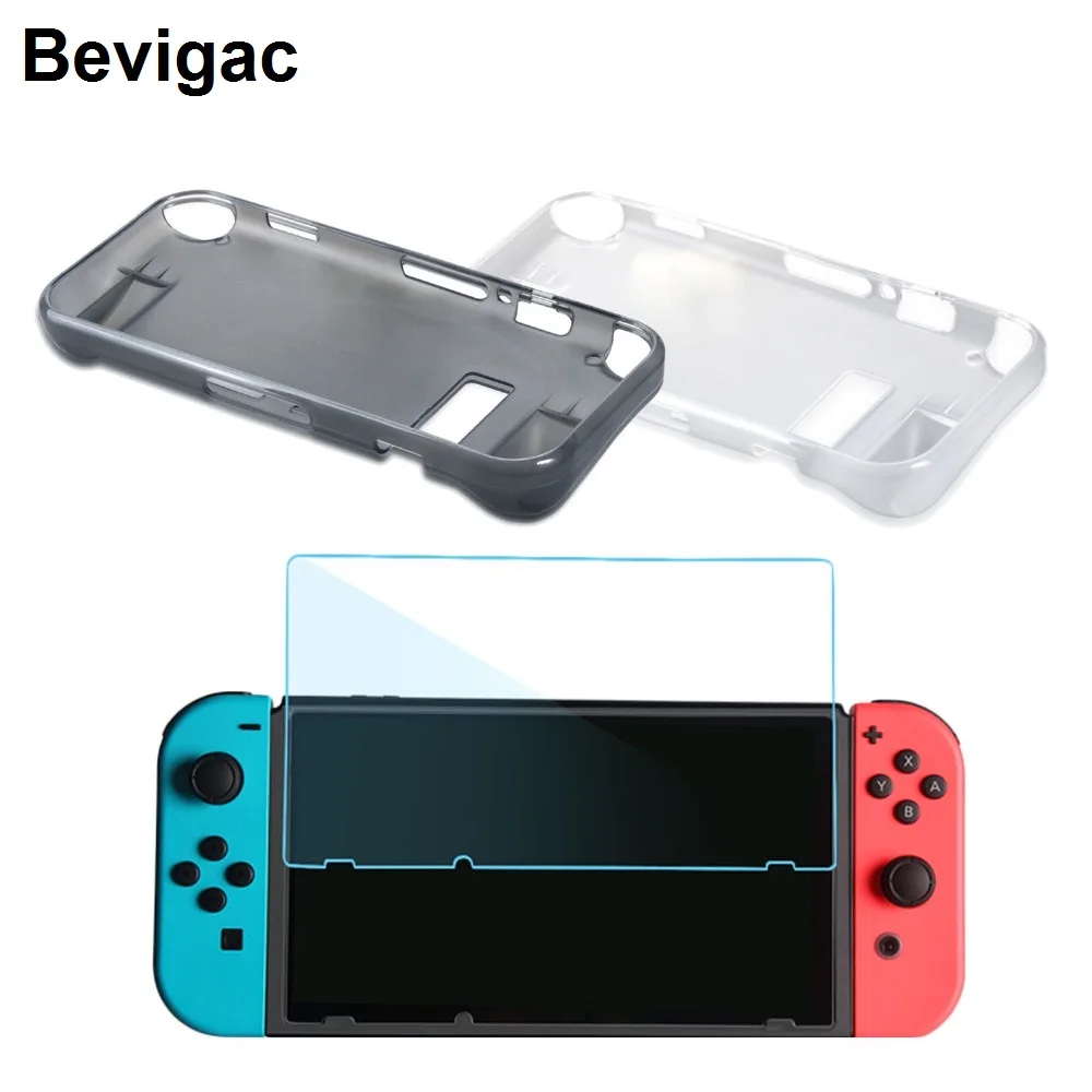 

Bevigac Soft Silicone Shockproof Protective Skin Wrap Case Cover with Thin Screen Protector Film for Nintend Nintendo Switch