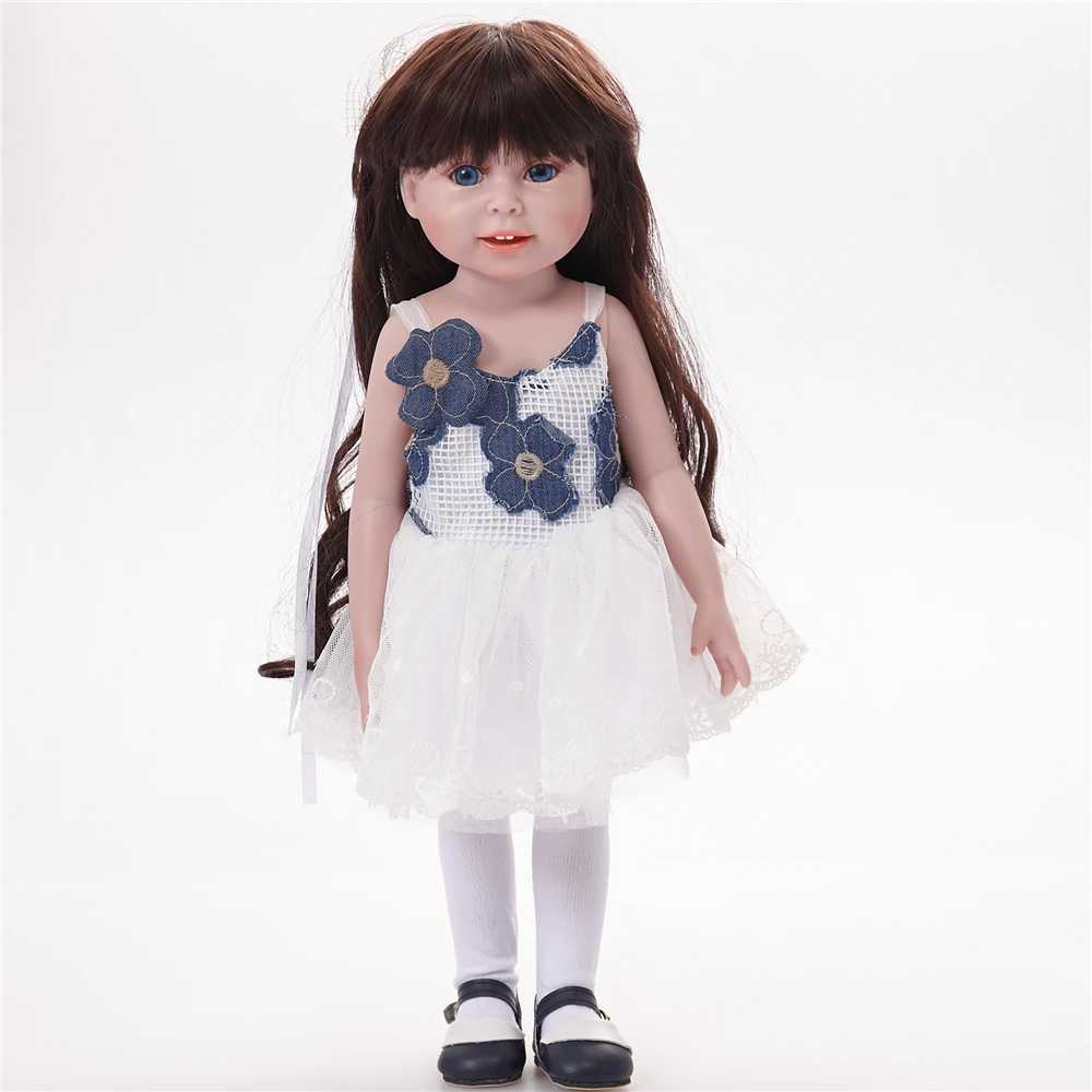 

American Girl Reborn Dolls Full Vinyl Body Realistic Baby Toys Birthday Gift for Girls Play house