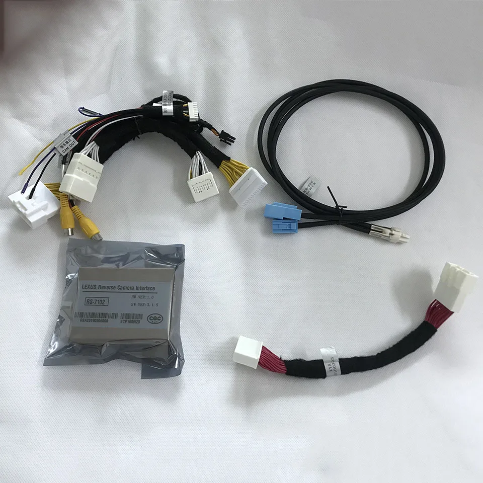 

Car Camera Front View Interface Adaptive Lines Guide Video Camera Block for 2018 2019 Lexus NX RX 8"/10" Enform System