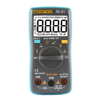 

High precision digital multimeter automatic measuring range student miniature universal meter frequency capacitance thermometer