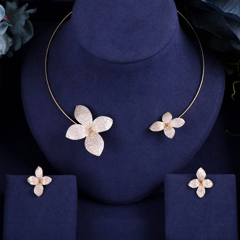 

jankelly Nigeria 2pcs Bridal Zirconia Jewelry Sets For Women Party, Luxury Dubai Nigeria CZ Crystal Wedding Jewelry Sets