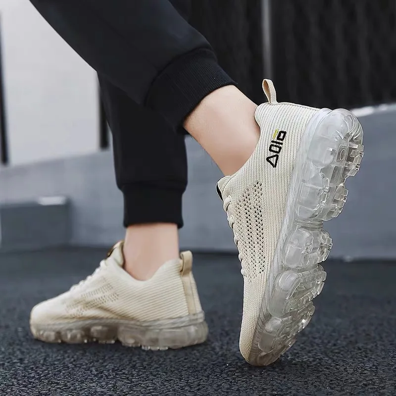 

Men's Sport Running Shoes 2019 Lace-up Exercise Couple Sneakers Breathable Mesh Letter Shoes Sneakers for Men Casual Shoe