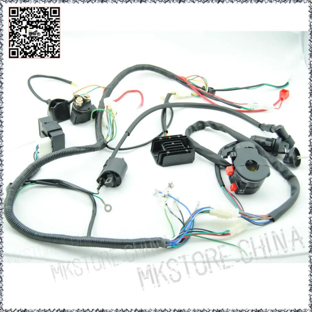 250cc QUAD электрика 150 200cc Zongshen Lifan Ducar бритва CDI катушка жгут проводов Бесплатная