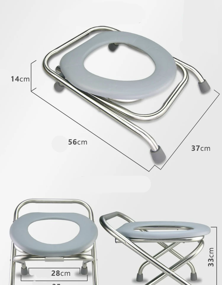 Простой складной горшок свет и Портативный Сейф беременная женщина горшок бытовой Нержавеющая сталь стабильный стул, комод