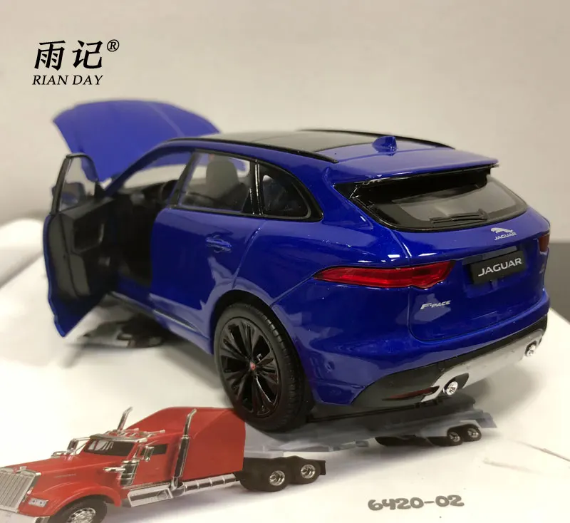 1/24 весы модель автомобиля из литого металла JAGUAR F Pace игрушка SUV для