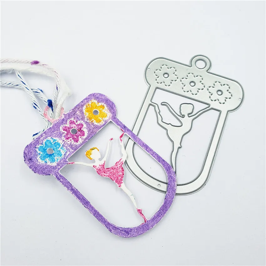 PANFELOU Flower dance bookmark metal craft paper die cutting dies Scrapbooking/DIY Valentine's Day Embossing mould Easter | Дом и сад